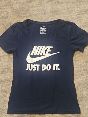 Nike Navy T-Shirt with White Logo